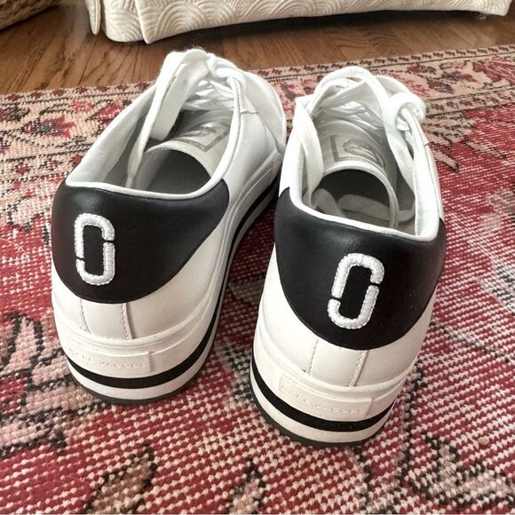 Marc Jacobs White Leather Grand Platform Sneakers - Picture 7 of 15